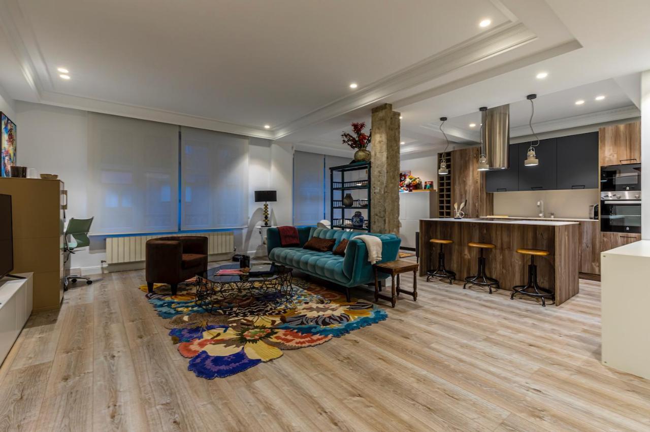 110 M2 Central Apartment In Abando Close To Guggenheim With Parking Bilbao Extérieur photo